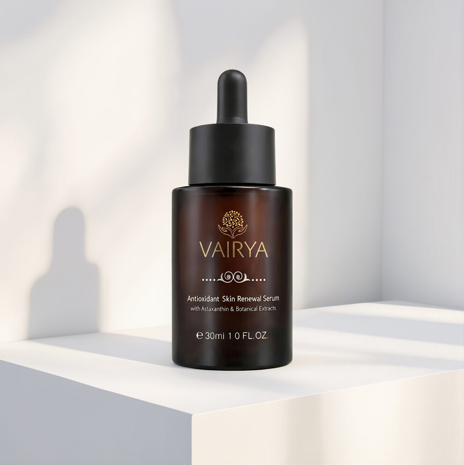 VAIRYA bottle on podium